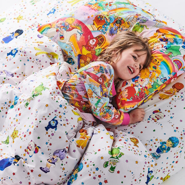 Kip and Co x Rainbow Brite | Star Shower Fitted Sheet at Milk Tooth