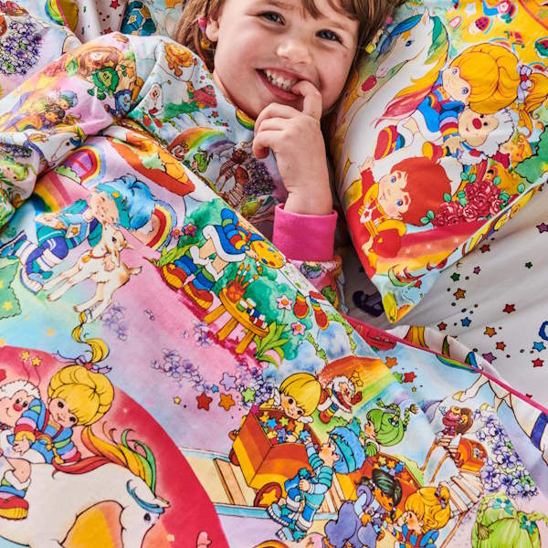 Kip and Co x Rainbow Brite | Brite Side Organic Cotton Quilt Cover at Milk Tooth