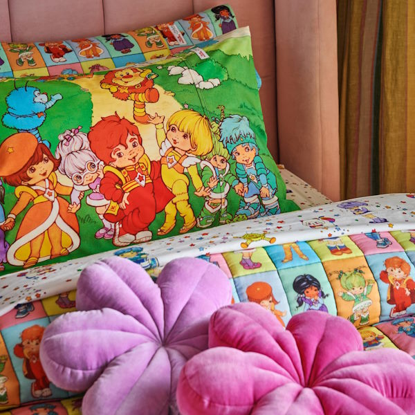 Kip and Co x Rainbow Brite | Star Shower Fitted Sheet at Milk Tooth