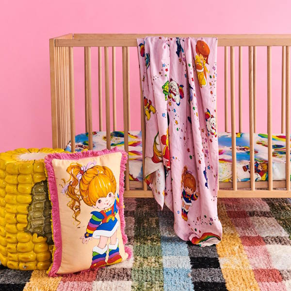 Kip and Co x Rainbow Brite | Star Shower Bamboo Baby Swaddle at Milk Tooth