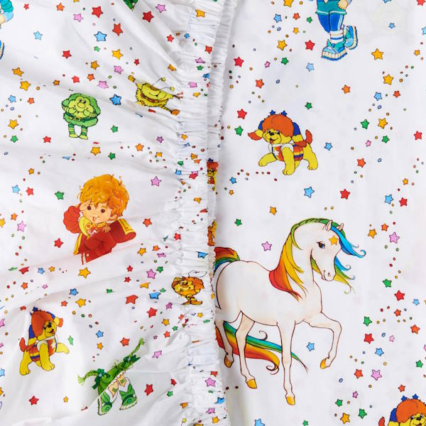 Kip and Co x Rainbow Brite | Star Shower Fitted Sheet at Milk Tooth