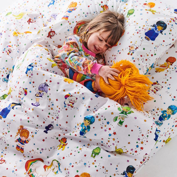 Kip and Co x Rainbow Brite | Star Shower Organic Cotton Quilt Cover at Milk Tooth