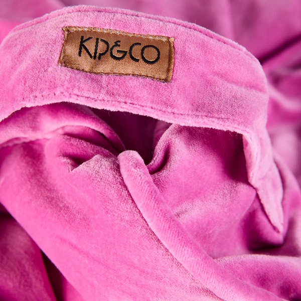 Kip and Co | Velvet Beanbag Cover | Super Pink at Milk Tooth Australia