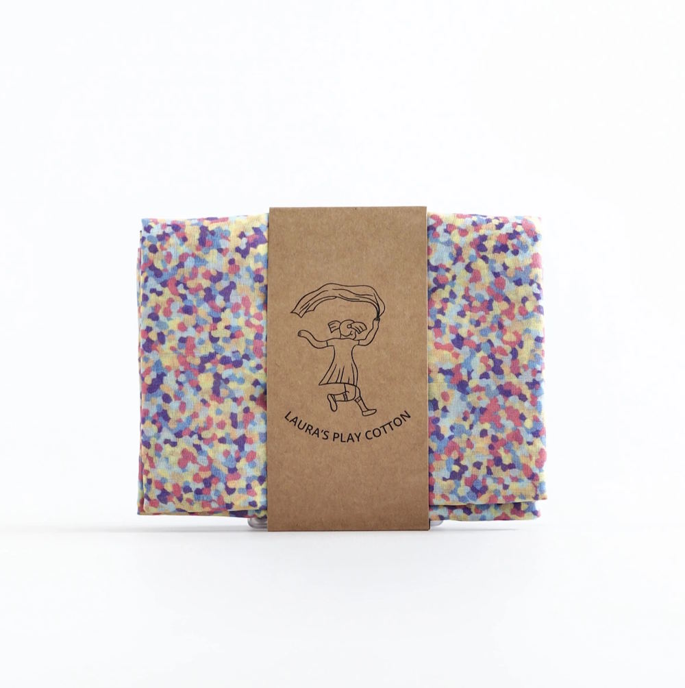 Laura's Play Cotton | Confetti Pastel 90cm x 90cm at Milk Tooth Australia