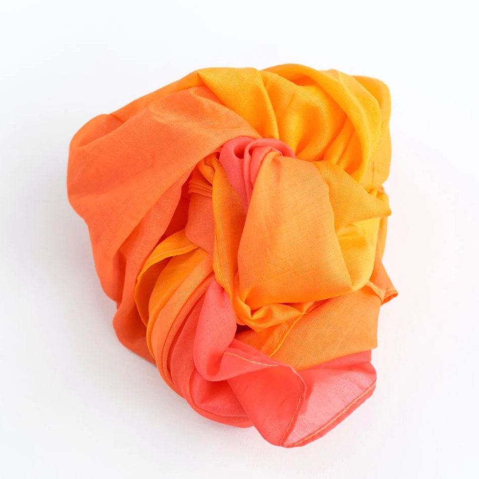 Laura's Play Cotton | Fire 90cm x 90cm at Milk Tooth Australia
