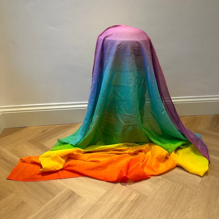 Laura's Play Cotton | Pastel Rainbow 145cm x 145cm at Milk Tooth Australia
