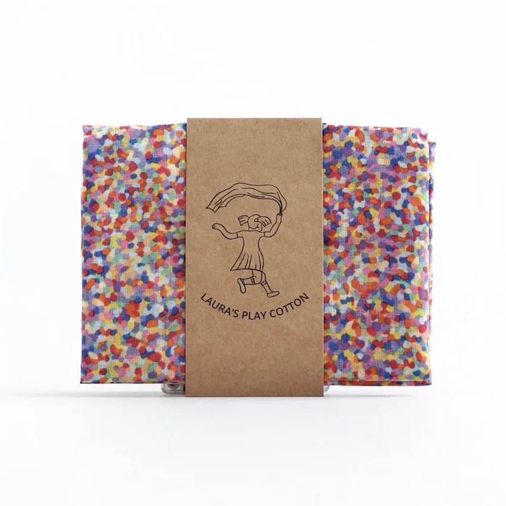 Laura's Play Cotton | Super Confetti 90cm x 90cm at Milk Tooth Australia