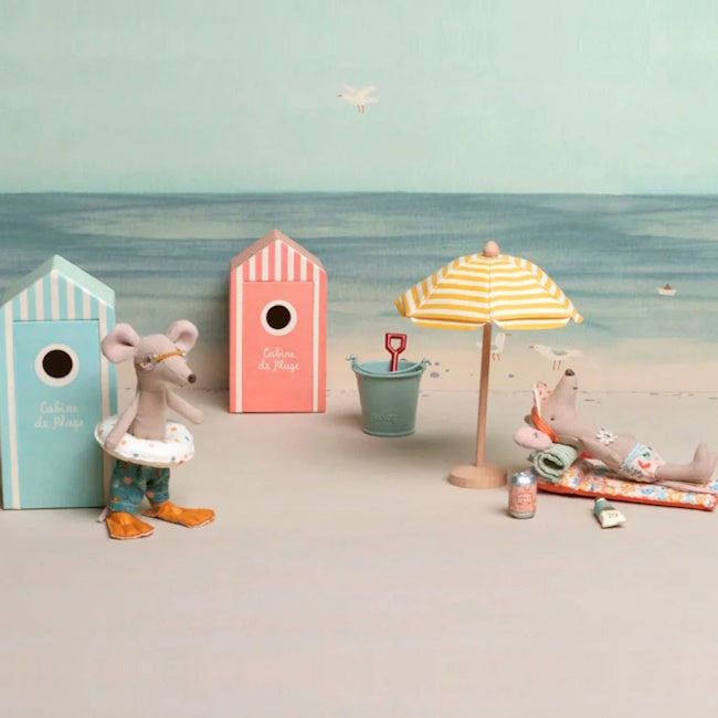 Maileg | Miniature Beach Bag &amp; Essentials at Milk Tooth Australia
