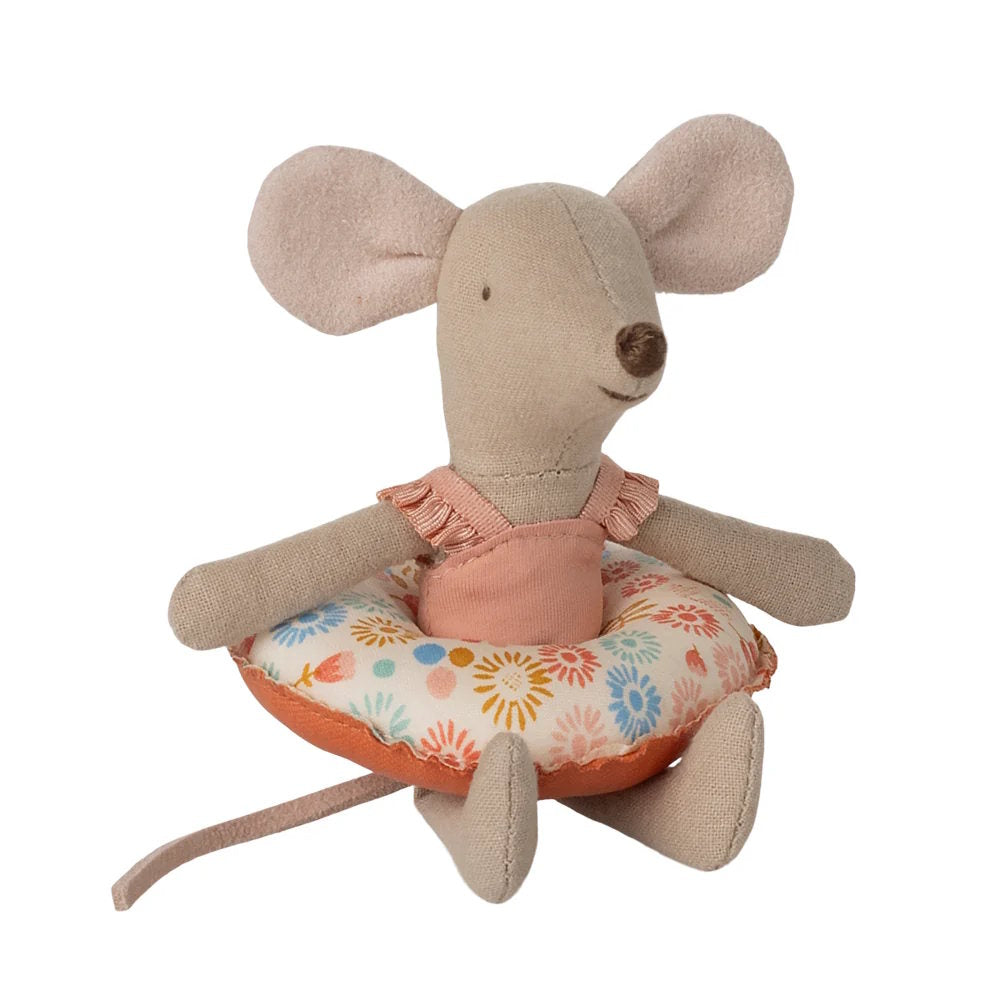 Maileg | Beach Mouse with Float Little Sister Flowers