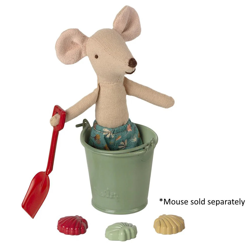 Maileg | Beach Set Shovel Bucket &amp; Shells at Milk Tooth Australia