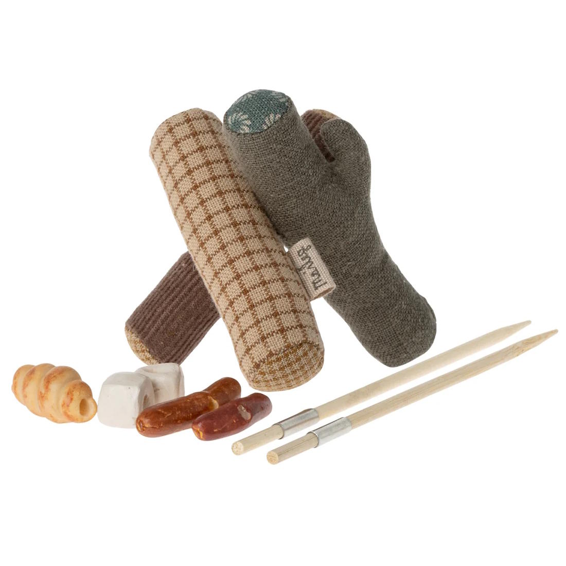 Maileg | Bonfire Set for Hiker Mouse Checked