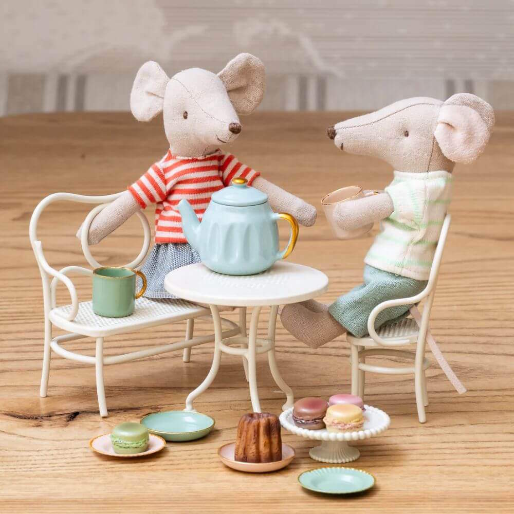 Maileg | Cafe Set Mouse Small Off-White