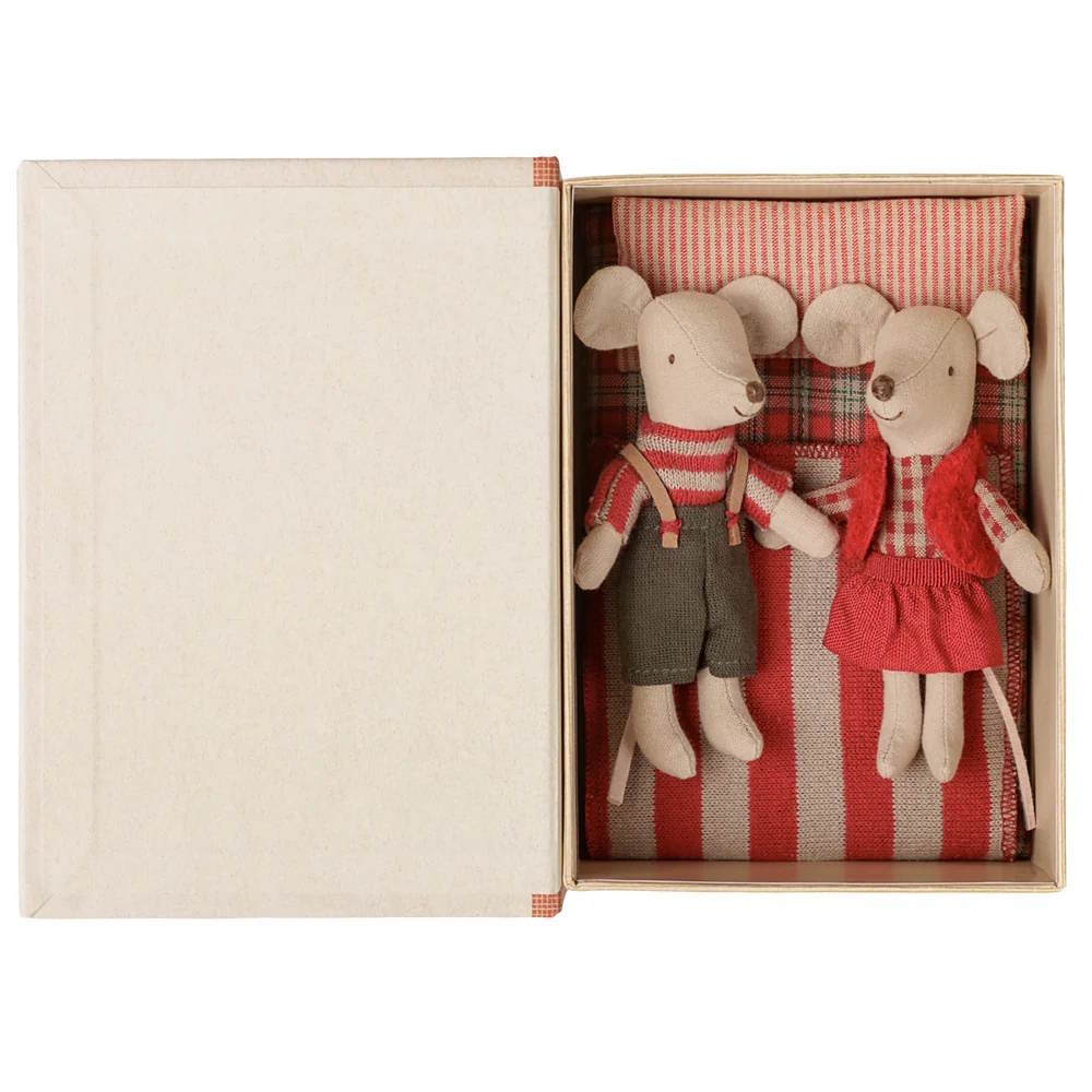 Maileg | Christmas Twin Mice in Book