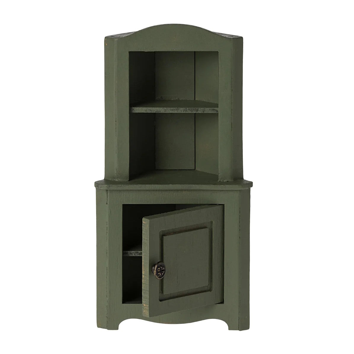 Maileg | Corner Cabinet for Mouse Dark Green