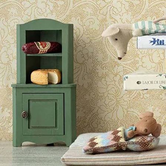Maileg | Corner Cabinet for Mouse Dark Green