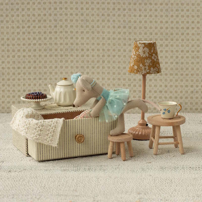 Maileg Dance Mouse in Daybed Little Sister at Milk Tooth Australia