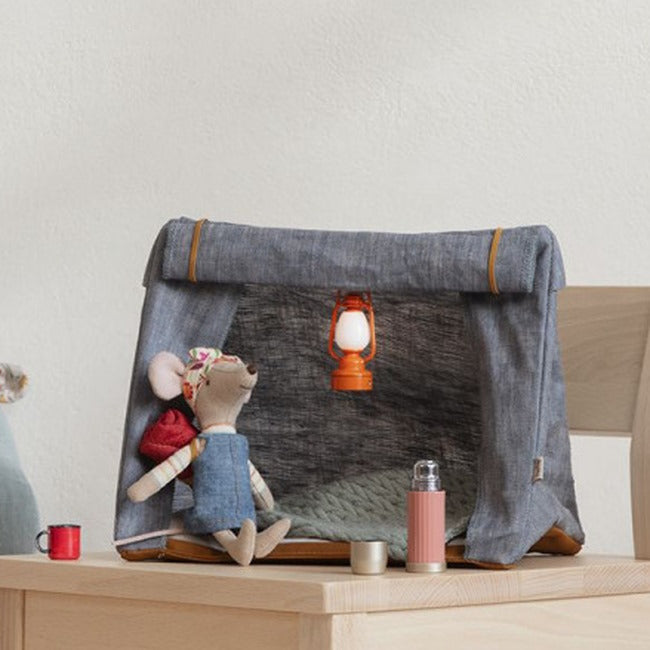 Maileg | Miniature Vintage Lantern Orange at Milk Tooth