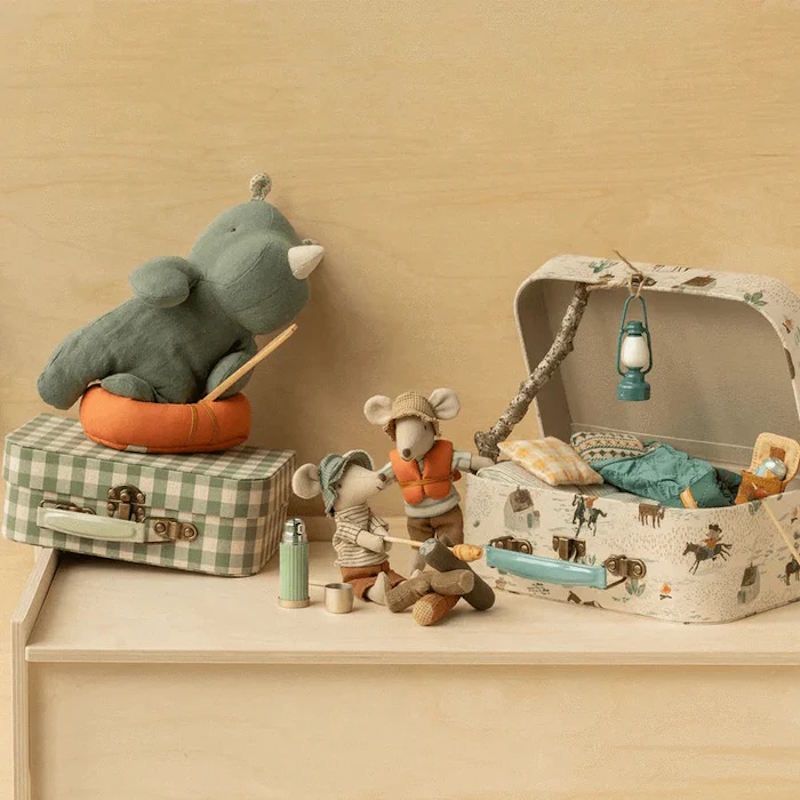 Maileg | Hiker Mouse Big Brother Brown Stripes