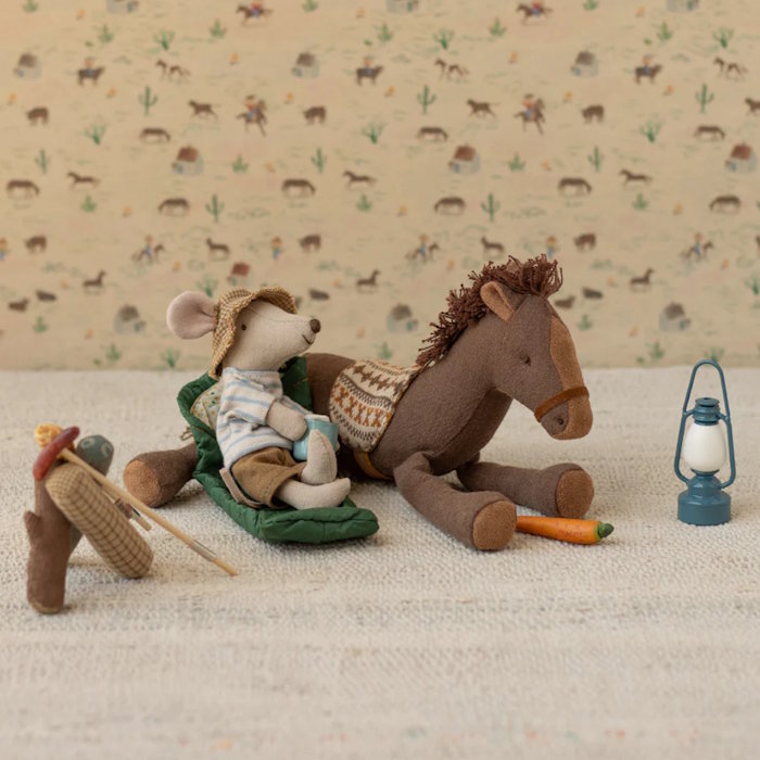 Maileg | Hiker Mouse Big Brother Blue Stripes