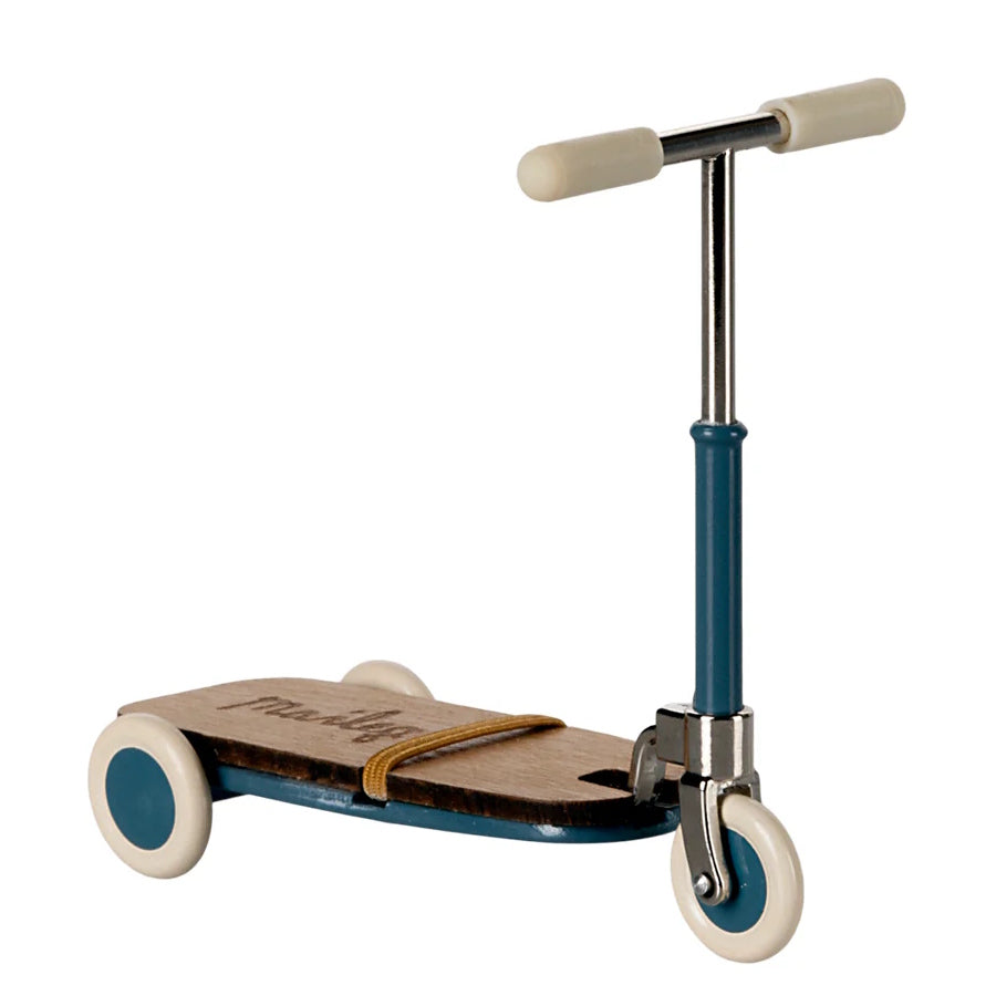 Maileg | Kick Board Scooter Mouse Blue at Milk Tooth Australia