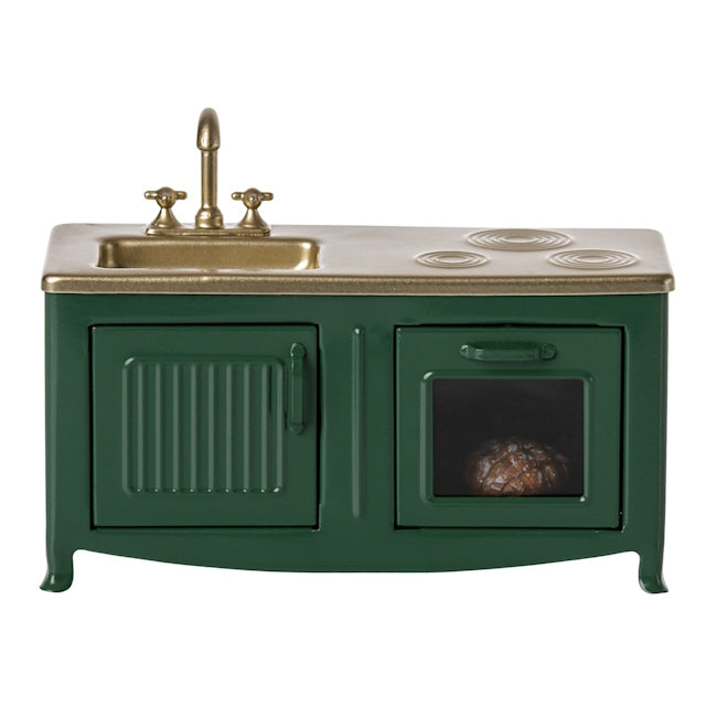 Maileg | Kitchen for Mouse Dark Green at Milk Tooth Australia