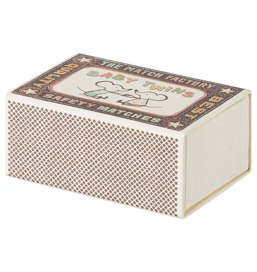 Maileg | Twins Baby Mice in Matchbox at Milk Tooth