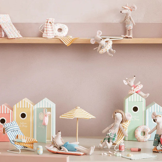 Maileg | Miniature Beach Bag &amp; Essentials at Milk Tooth Australia