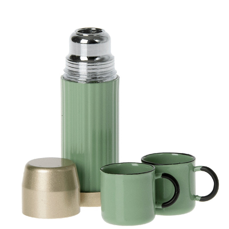 Maileg | Miniature Thermos and Cups Mint at Milk Tooth