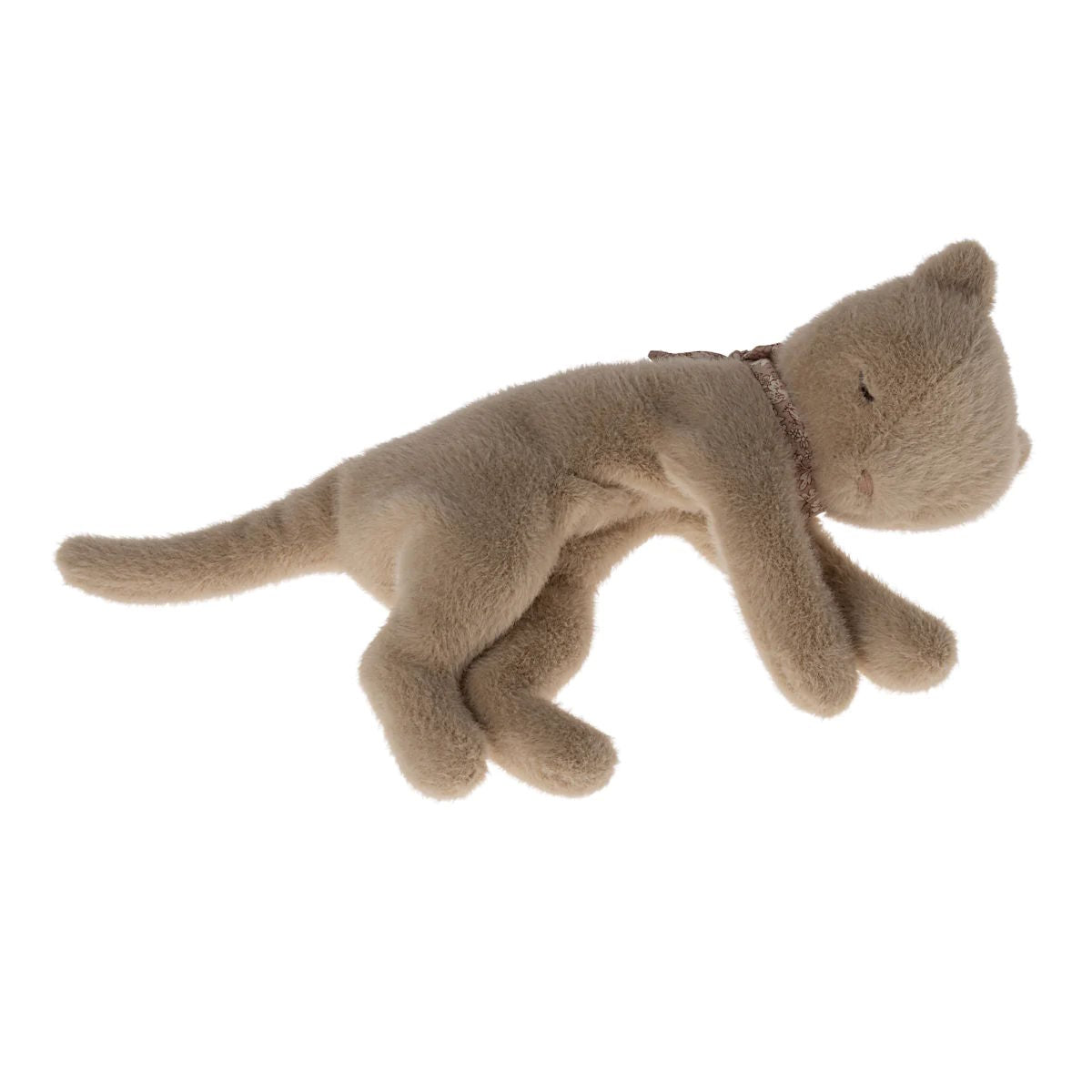 Maileg Sleeping Kitten Plush Cream Peach at Milk Tooth Australia