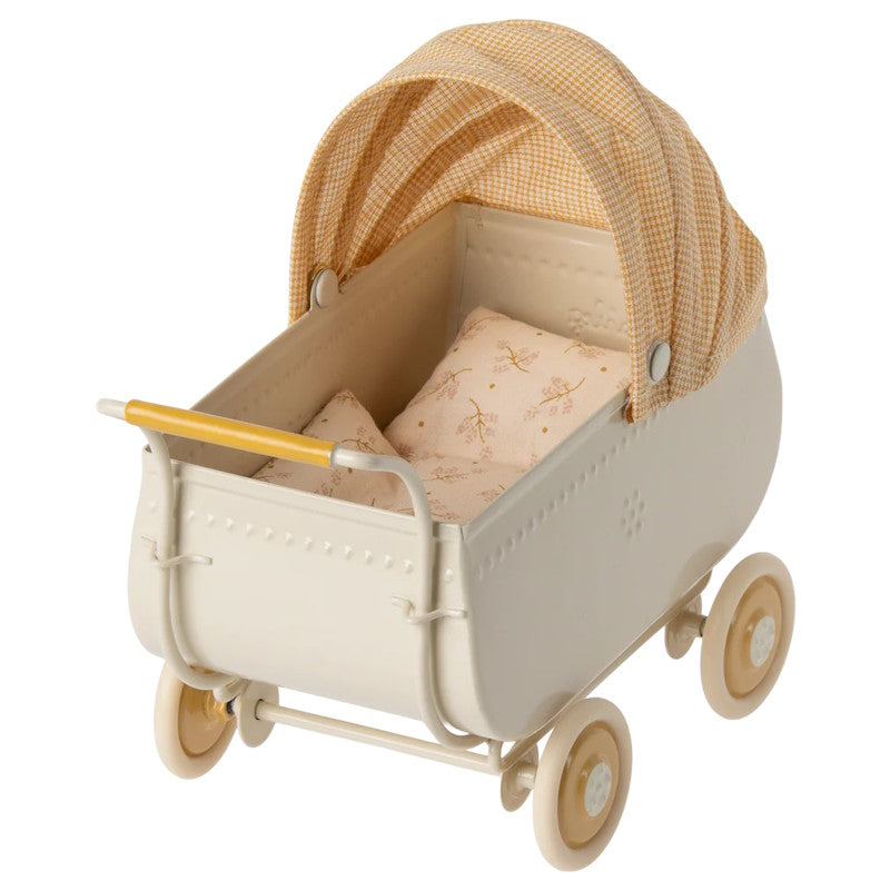 Maileg | Pram Micro Yellow at Milk Tooth Australia