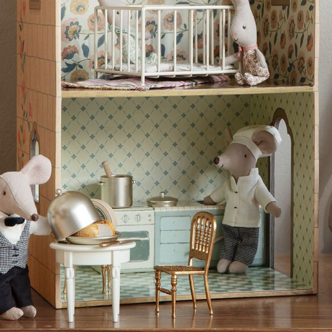 Maileg | Mouse Chef with Pot &amp; Spoon at Milk Tooth Australia