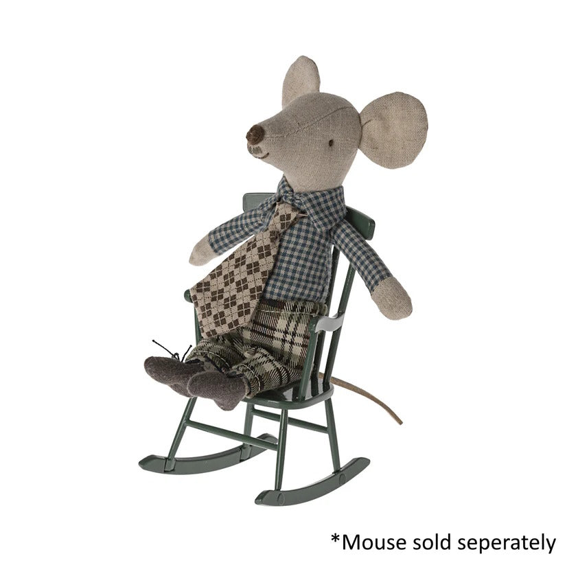 Maileg | Rocking Chair for Mouse Dark Green at Milk Tooth