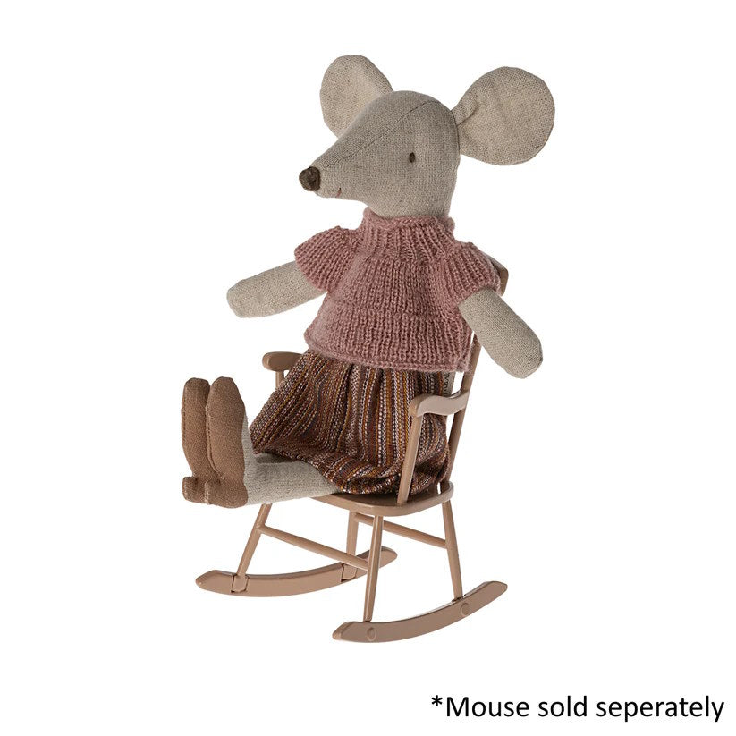 Maileg | Rocking Chair for Mouse Dark Powder at Milk Tooth