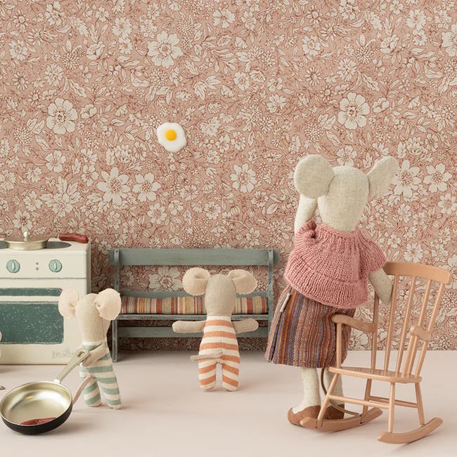 Maileg | Rocking Chair for Mouse Dark Powder at Milk Tooth Australia