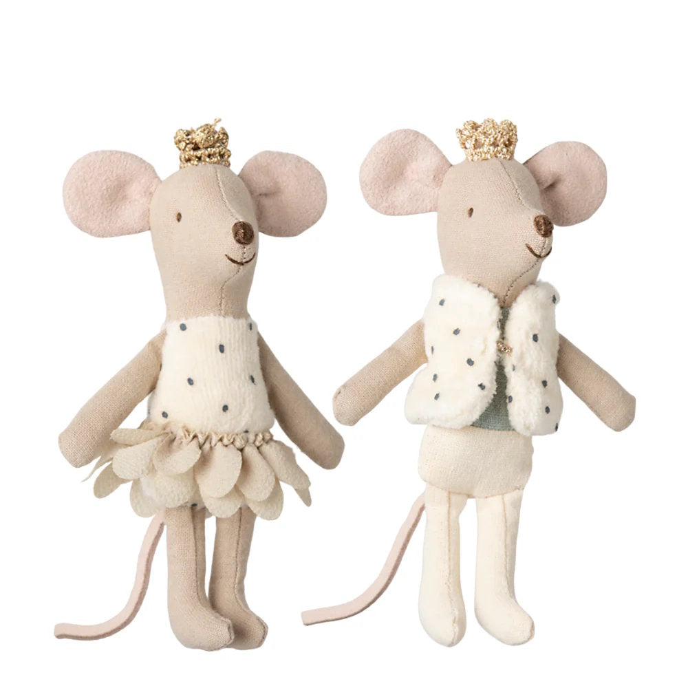 Maileg | Royal Twin Mice in Matchbox 2025 Beige &amp; Mint