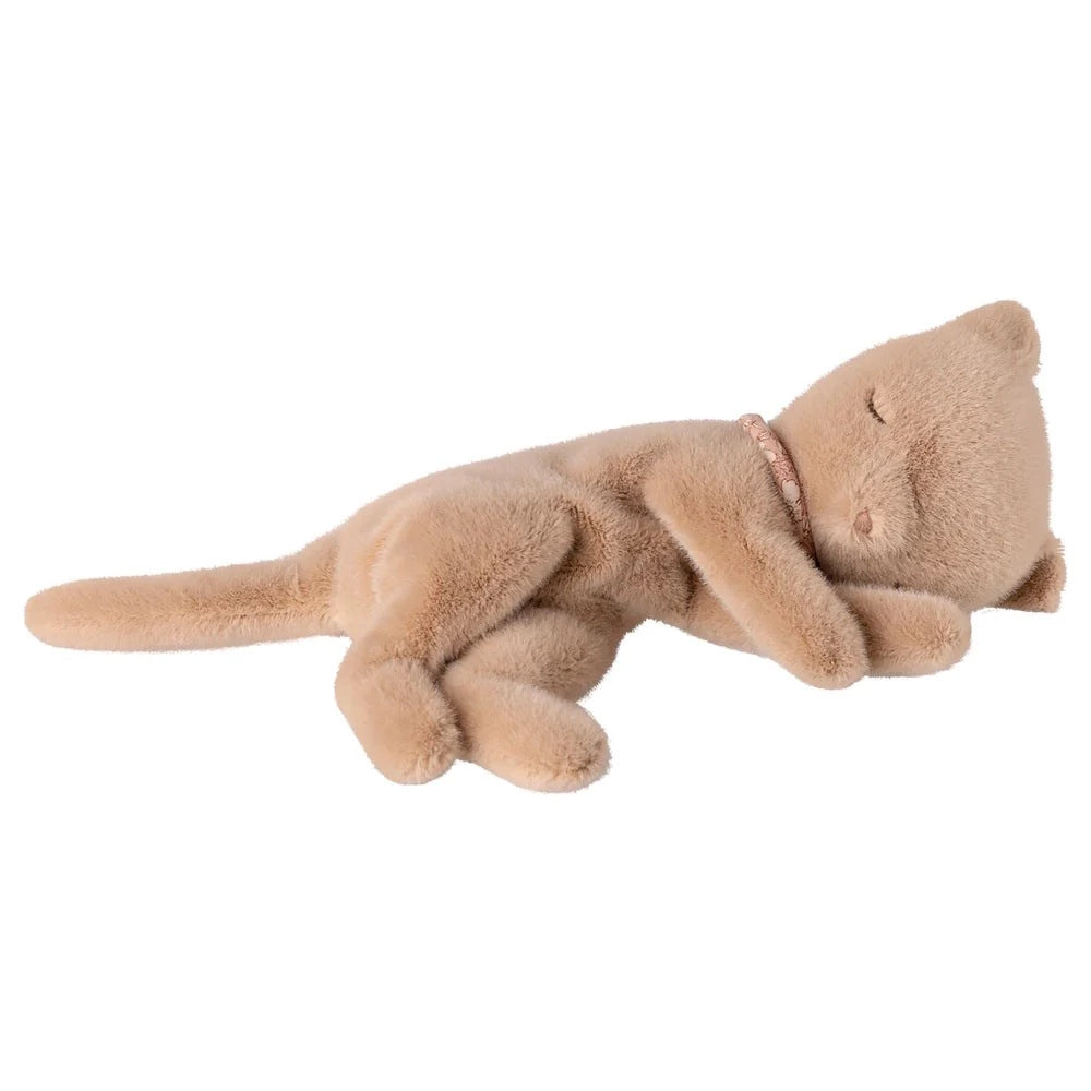 Maileg | Sleeping Kitten Plush Small Cream Peach