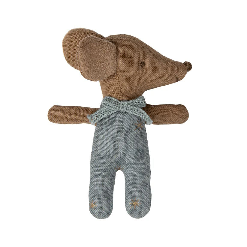 Maileg | Sleepy-Wakey Baby Mouse in Box Blue at Milk Tooth Australia