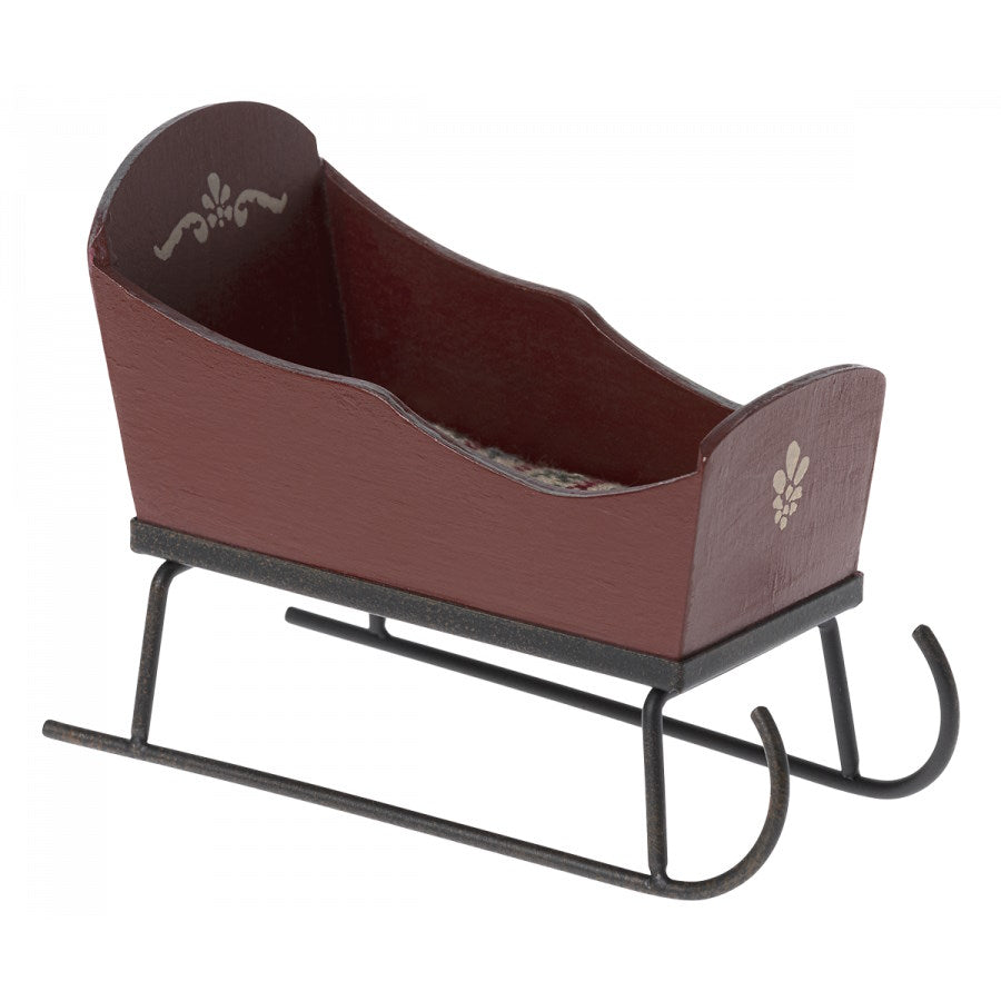 Maileg | Sleigh for Mouse Red at Milk Tooth Australia