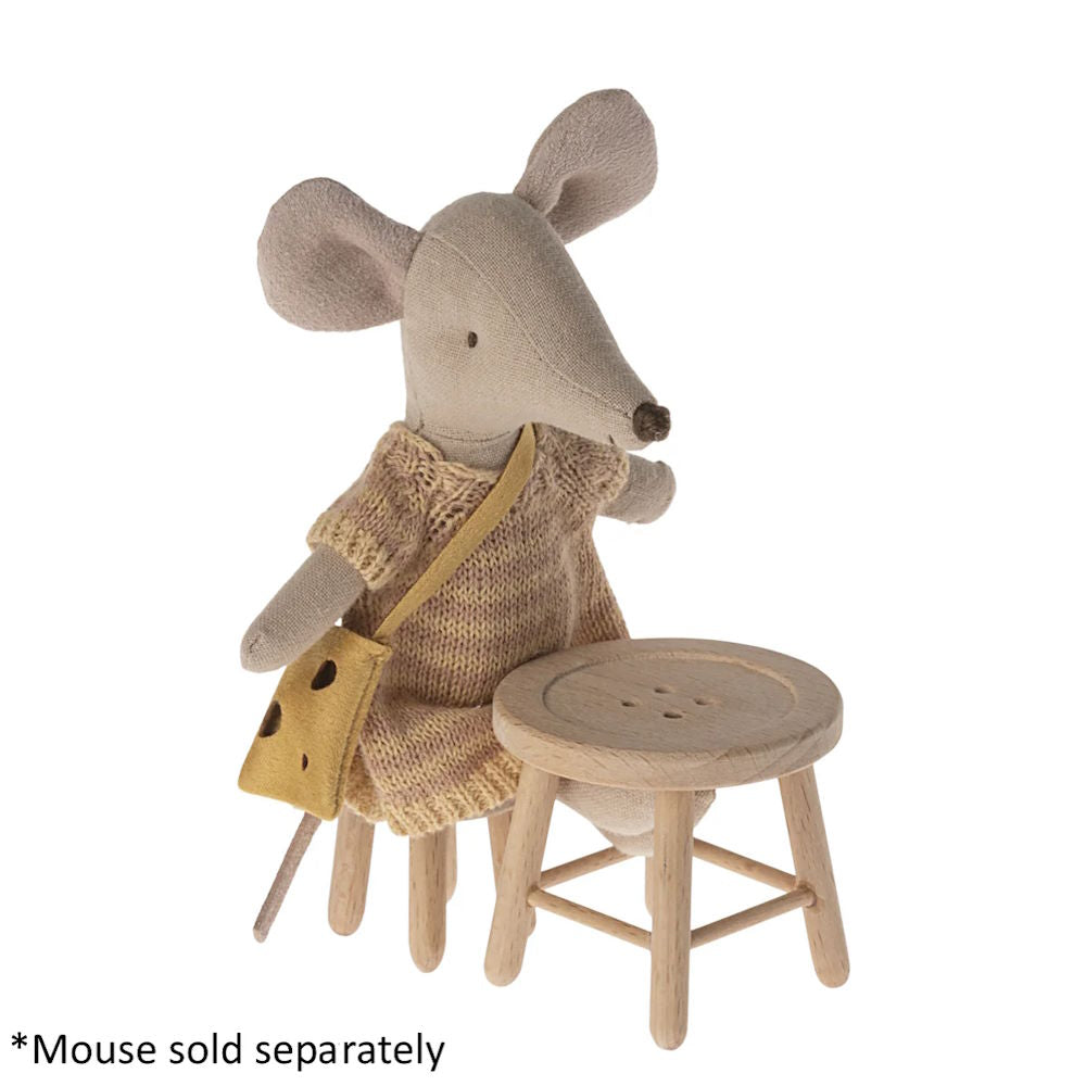 Maileg | Table and Stool Set for Mouse at Milk Tooth Australia