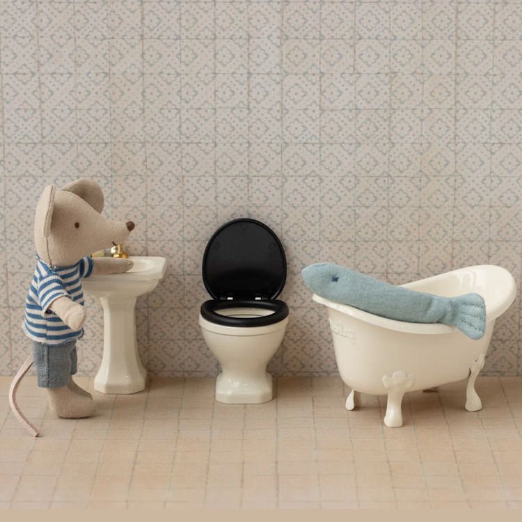 Maileg | WC Toilet Little Mouse Off-White