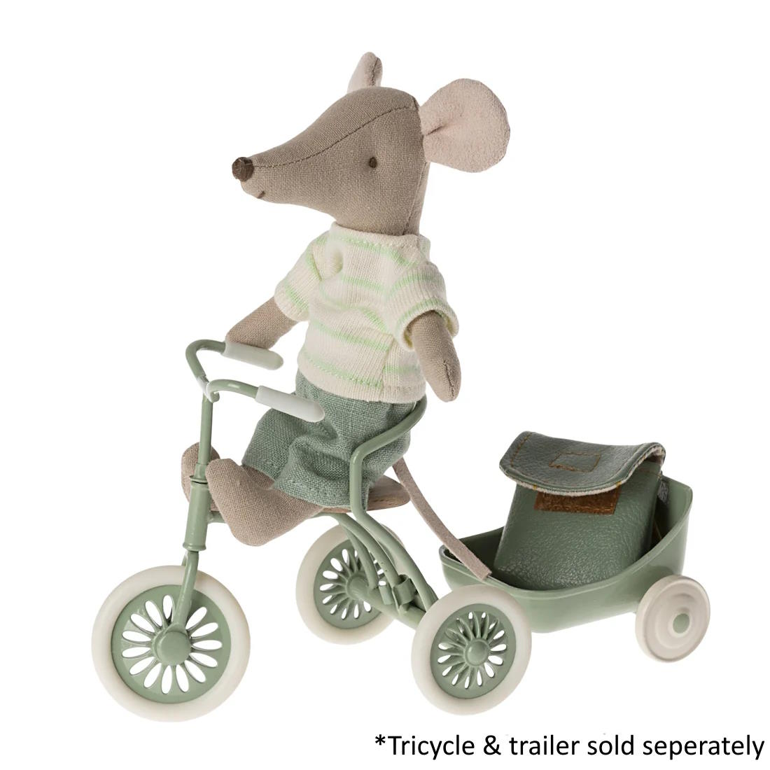 Maileg | Mouse Tricycle Big Brother with Bag 2024 at Milk Tooth Australia