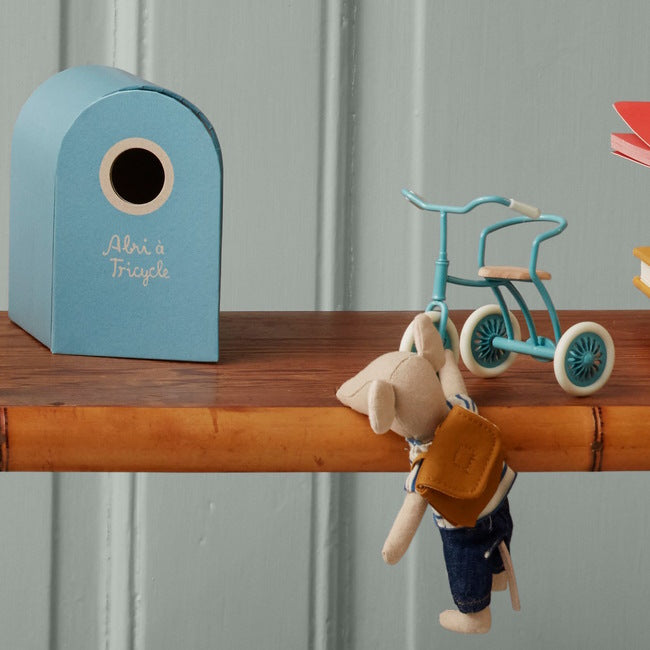 Maileg | Mouse Tricycle Big Brother with Bag at Milk Tooth