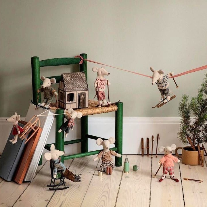 Maileg | Ski Set for Mum &amp; Dad Mouse at Milk Tooth