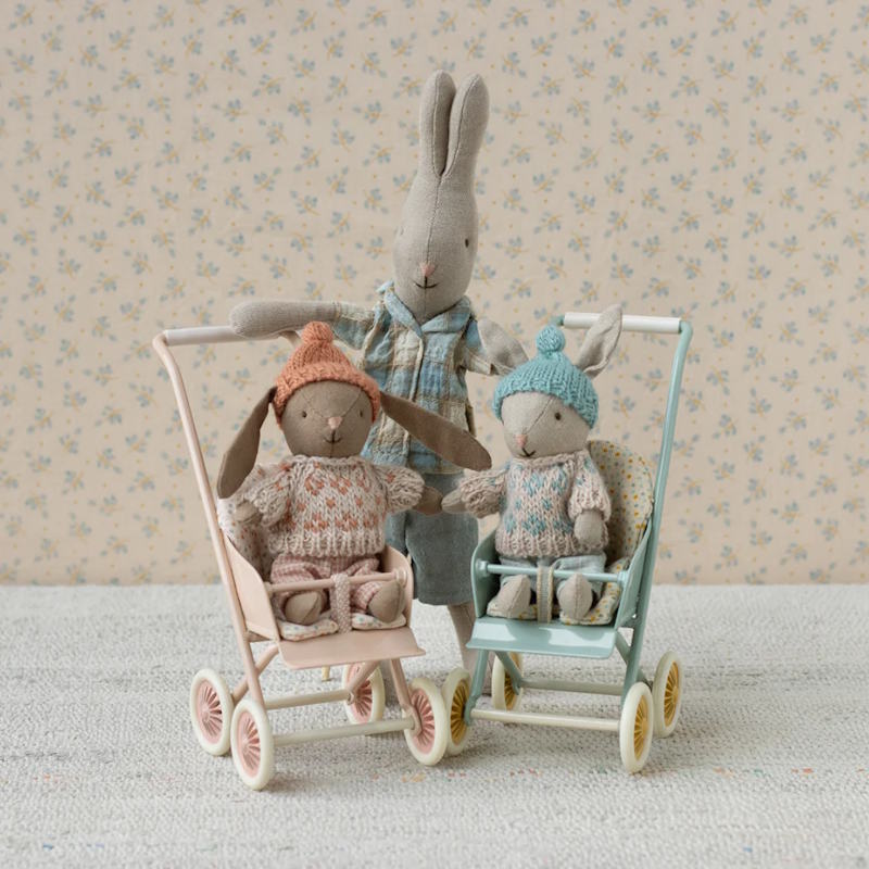 Maileg | Winter Rabbit Micro Sand Mint