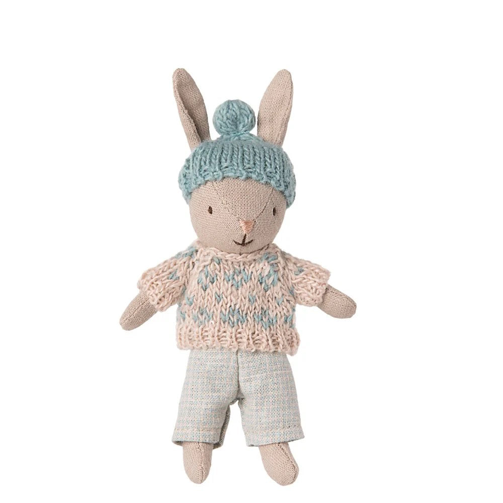 Maileg | Winter Rabbit Micro Sand Mint