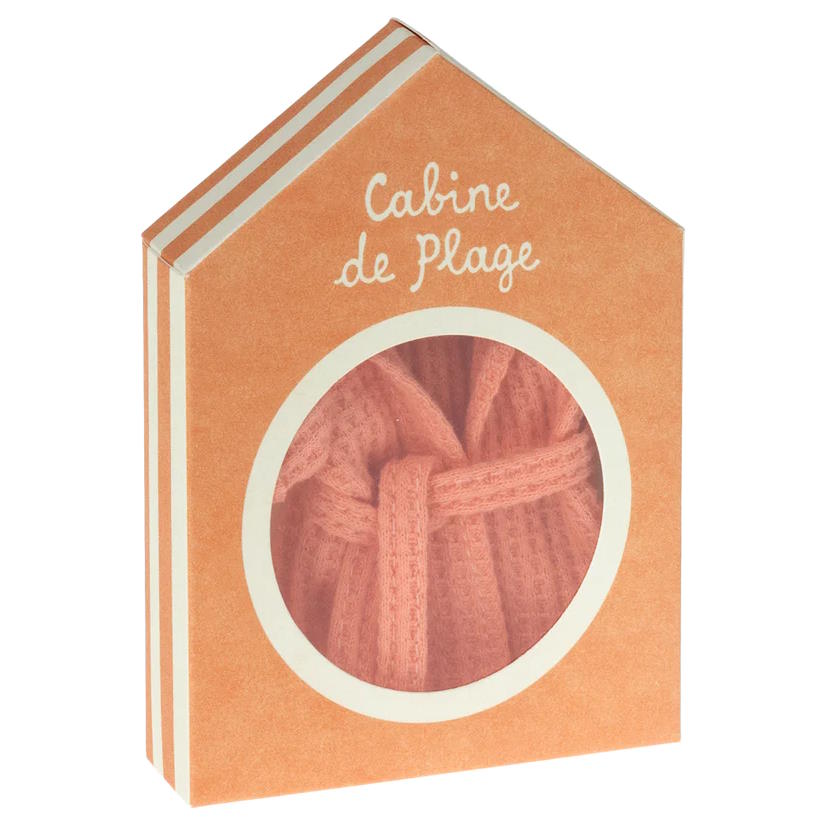 Maileg | Bathrobe Mouse Coral at Milk Tooth