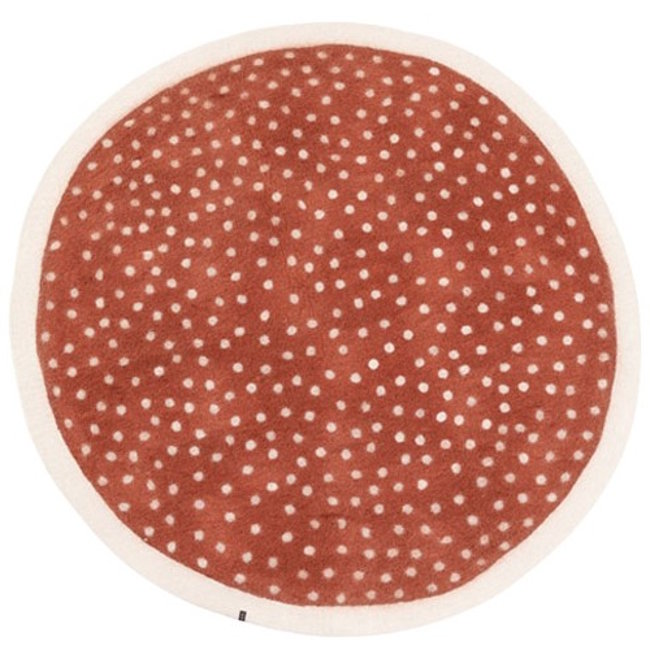 Muskhane | Wool Floor Rug in Paddy Coral at Milk Tooth Australia