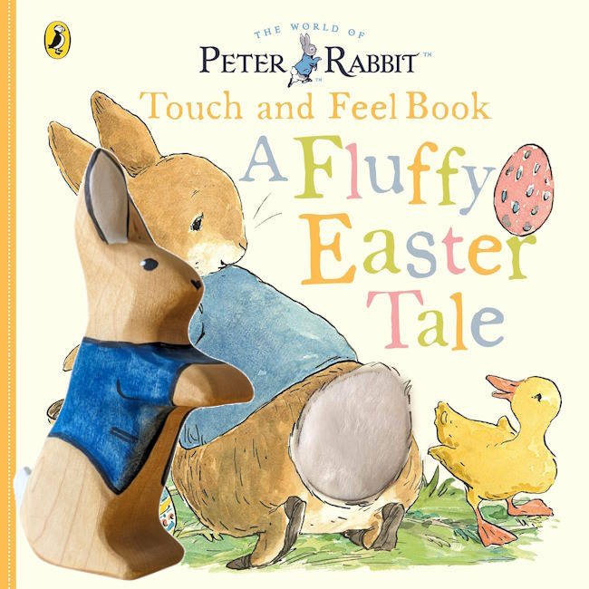NOM Handcrafted Book &amp; Toy Bundle | Peter Rabbit A Fluffy Easter Tale - Large at Milk Tooth