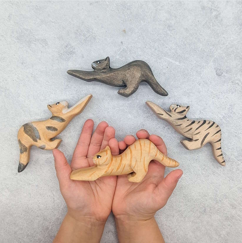 NOM Handcrafted | Cat Stretching at Milk Tooth