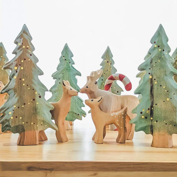 NOM Handcrafted | Candy Cane Set of 6 Rainbow - Milk Tooth